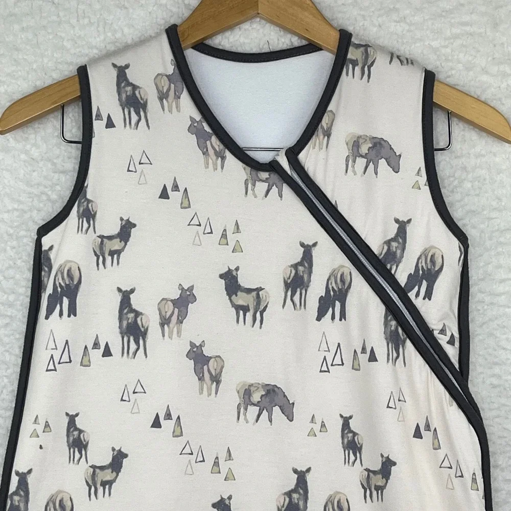 Copper Pearl Baby Sleep Bag Elk Mountain Print Neutral Wearable Blanket Large